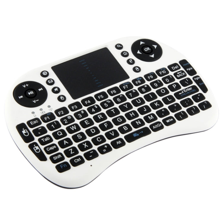 Rii 2.4GHz 92 Keys Mini Wireless Keyboard Mouse Combo with Touchpad(White)