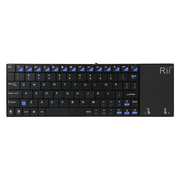 Rii mini RT-MWK12 QWERTY Touchpad Ultra Slim Multifunction Wireless 2.4GHz Keyboard for Sony PS3 / HTPC / Android TV Box