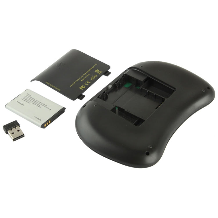 UKB-5400-RF 2.4GHz Mini Wireless Keyboard Mouse Combo with Touchpad & USB Receiver, English Keyboard / Russian Keyboard(Black)