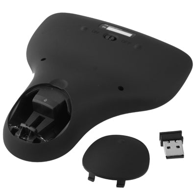 N5903 2.4GHz Mini Wireless Keyboard with Touchpad & USB Mini Receiver, Size: 137 x 125 x 28mm(Black)