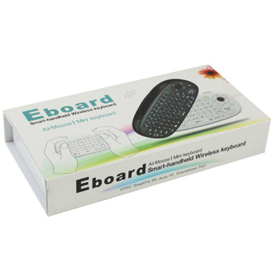 2.4GHz Wireless Smart Handheld Mini Keyboard / Air Mouse with USB Mini Receiver, Built-in Rechargeable Batteries, Max Working Distance: 25m(Black)