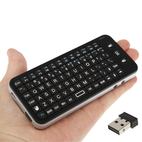 2.4GHz Mini Wireless Air Mouse + Keyboard + Remote Control with USB Mini Receiver & SD/MMC Card Slot  for PC / Smart TV / Laptop / Android TV Box