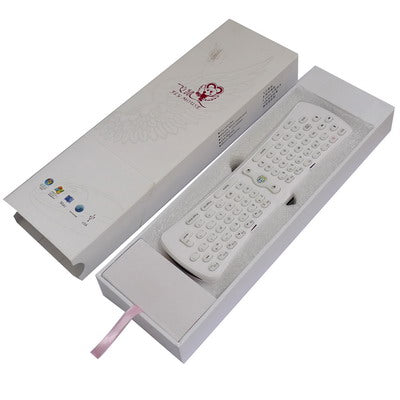 USB 2.4GHz Wireless Flying Mouse with QWERTY keyboard