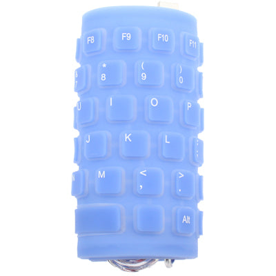 85 Keys USB 2.0 Full Sized Waterproof Flexible Silicone Keyboard with PS2 Adapter