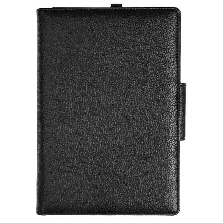 Litch Texture Detachable Bluetooth Keyboard Leather Tablet Case With Holder for Kindle Fire HD 7 (2015)(Black)