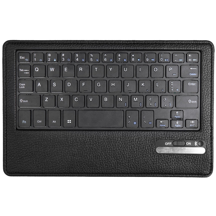 Litch Texture Detachable Bluetooth Keyboard Leather Tablet Case With Holder for Kindle Fire HD 7 (2015)(Black)