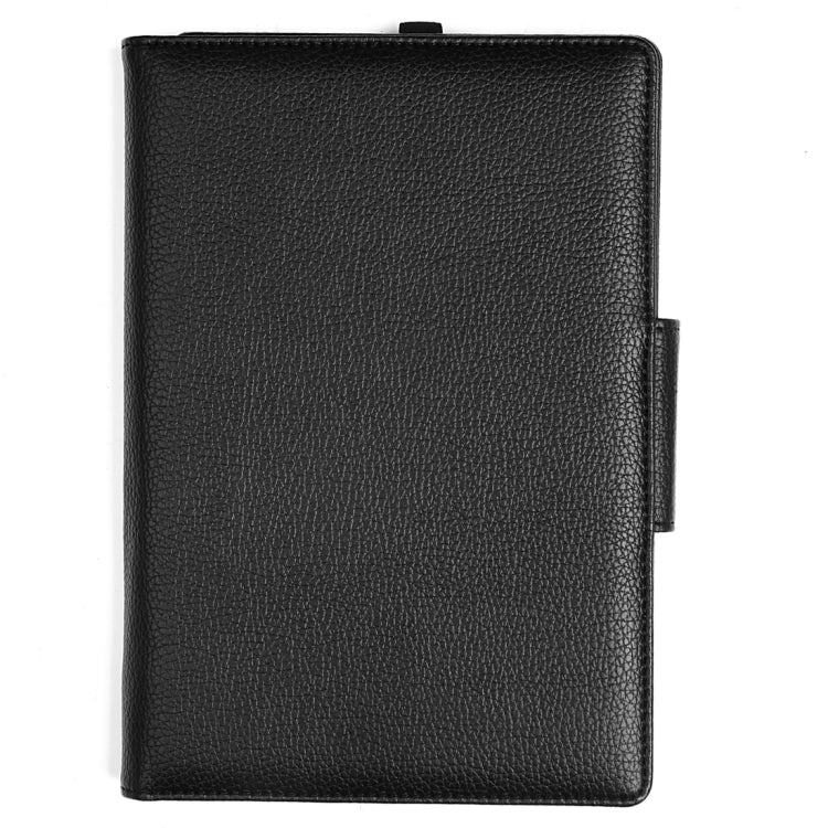 Litch Texture Detachable Bluetooth Keyboard Leather Tablet Case With Holder for Kindle Fire HD 8 (2015)(Black)