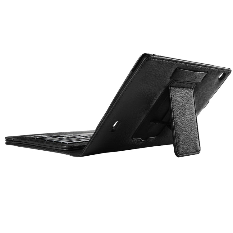 Litch Texture Detachable Bluetooth Keyboard Leather Tablet Case With Holder for Kindle Fire HD 8 (2015)(Black)