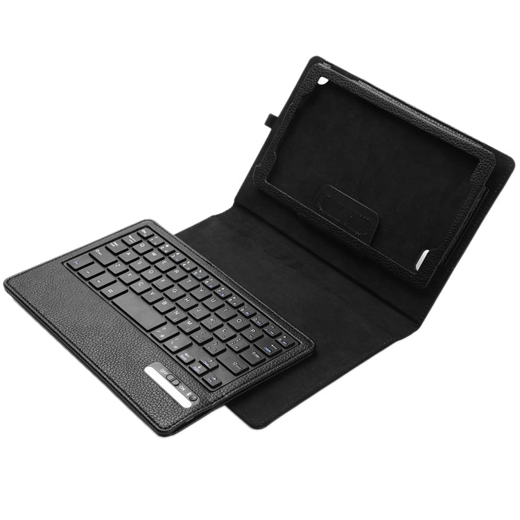 Litch Texture Detachable Bluetooth Keyboard Leather Tablet Case With Holder for Kindle Fire HD 8 (2015)(Black)