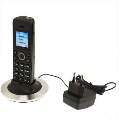 Dual-model No PC Required Cordless Skype and Landline Phone, Support Two Skype Account Login, Wireless transmission range: 50M(Black)