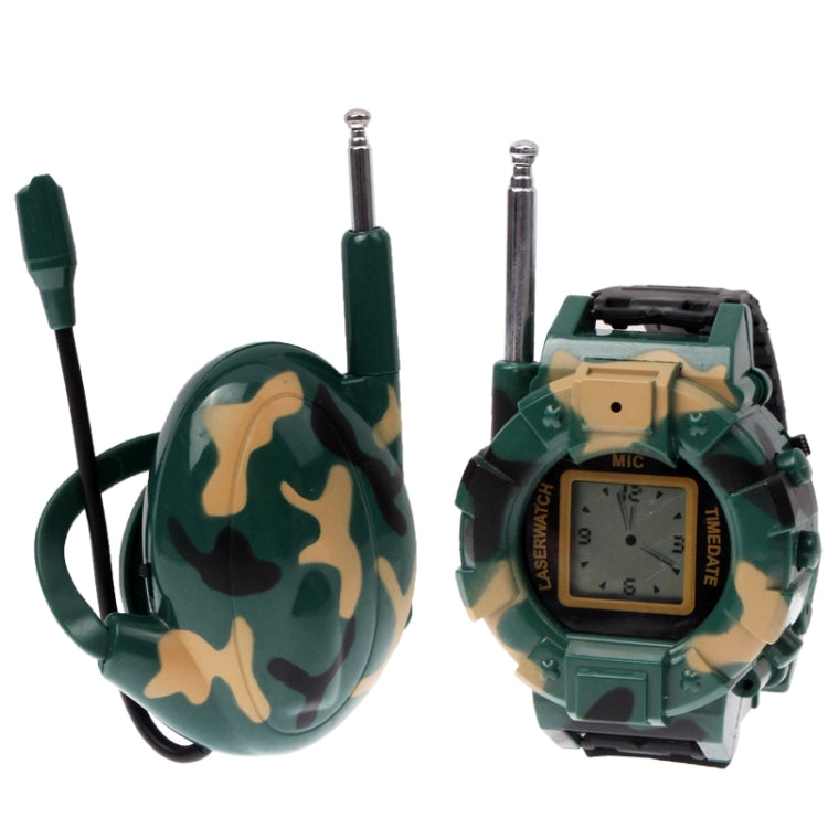 200m Receiving Range Camouflage Interphone Walkie Talkie with Compass & Batteries