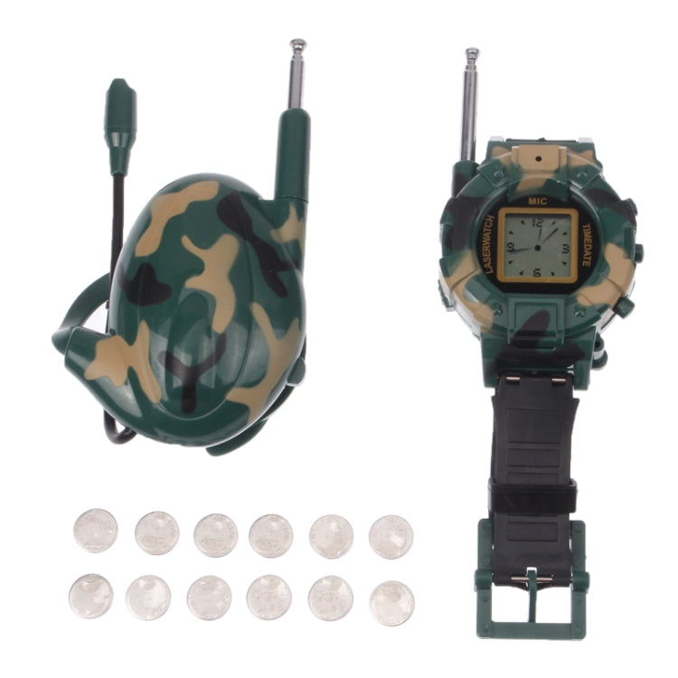 200m Receiving Range Camouflage Interphone Walkie Talkie with Compass & Batteries