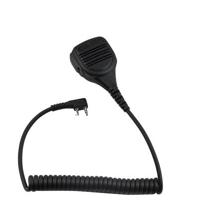 Clip-on Microphone for Walkie Talkies, 3.5mm + 2.5mm Earphone + Mic Plug