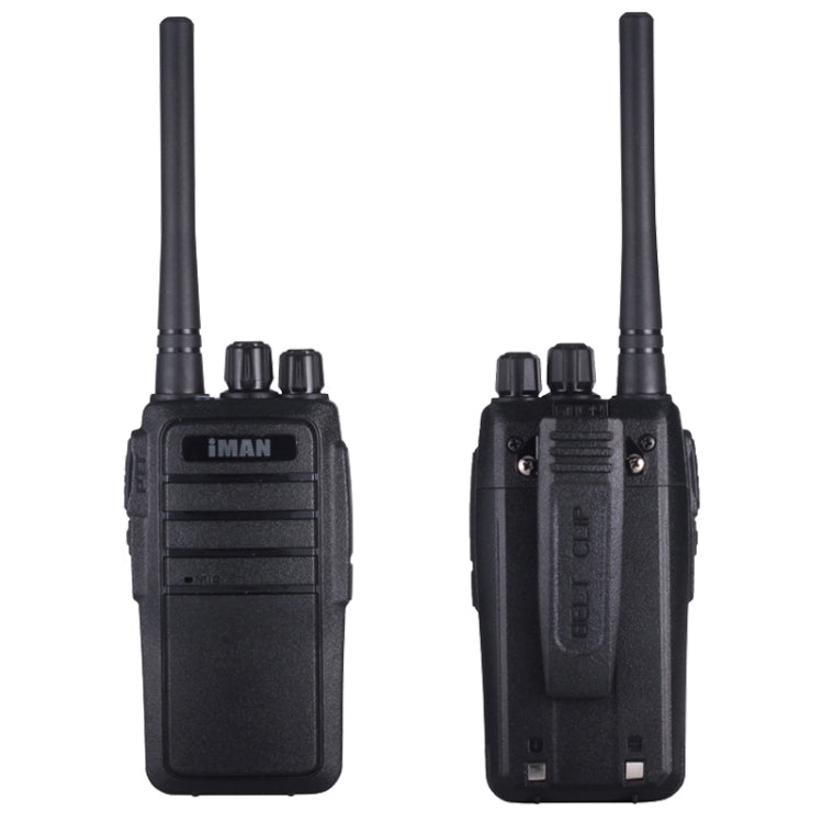 iMAN WT01 Professional Handheld Two-way Radio Walkie Talkie UHF 400-470MHz 5W 16CH(Black)