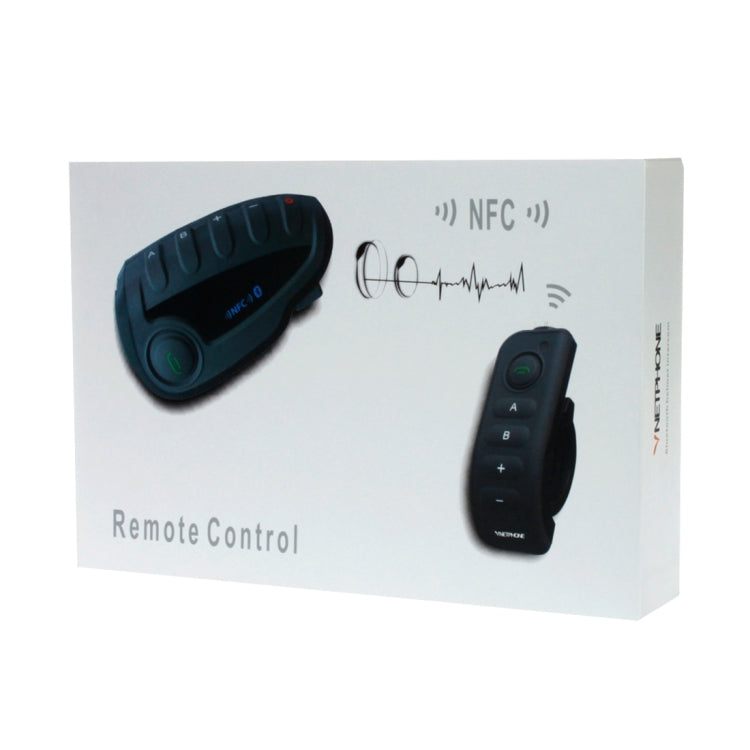 V8 1200m 5 Riders Motorcycle Helmet Bluetooth Intercom Stereo Headset with Remote Controller, Support NFC & FM & Automatic Answering Phone Function(Black)