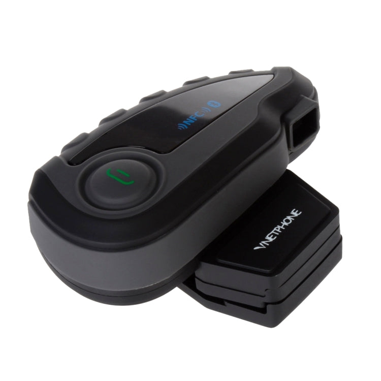 V8 1200m 5 Riders Motorcycle Helmet Bluetooth Intercom Stereo Headset with Remote Controller, Support NFC & FM & Automatic Answering Phone Function(Black)