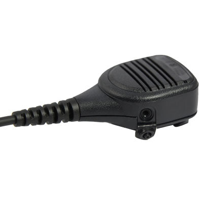 Clip-on Microphone for Walkie Talkies, 3.5mm + 2.5mm Earphone + Mic Plug