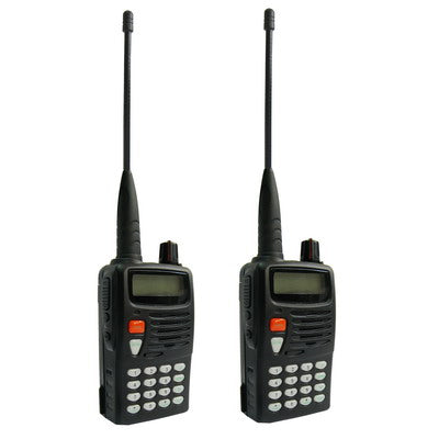 Walkie Talkie, Support 99 groups memory channel, high sensitivity radio function, Flashlight function at night (Pack of 2)(Black)