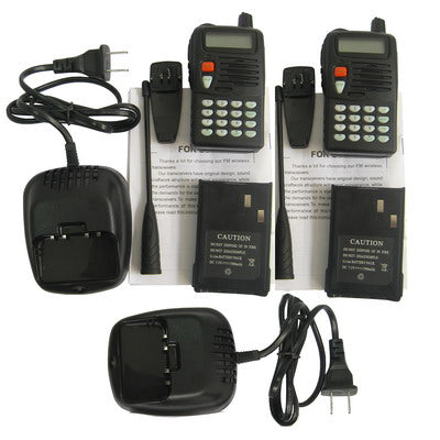 Walkie Talkie, Support 99 groups memory channel, high sensitivity radio function, Flashlight function at night (Pack of 2)(Black)