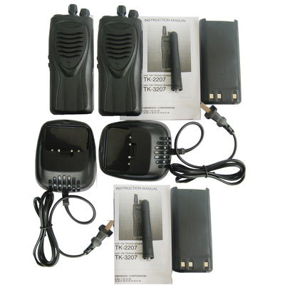 2 pcs Walkie Talkie, Support 16 channels, built-in VOX, a voice scrambler function