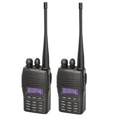 2 pcs Walkie Talkie, Support Scrambler, 128 memory channels, Frequency range: 136-174MHz
