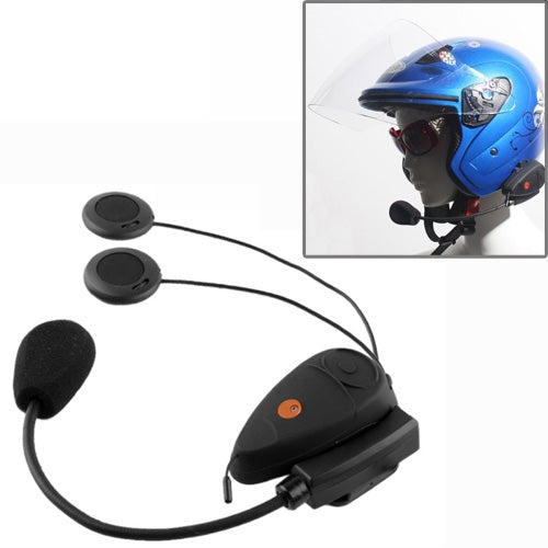 V2-100B 100m Bluetooth Interphone Headsets for Motorcycle Helmet, Max Support: Two Riders by Bluetooth System(Black)
