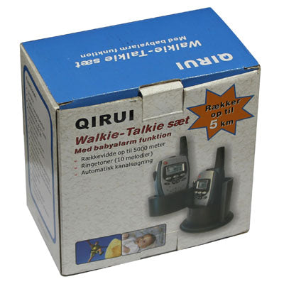 2 PCS Walkie Talkie, Support 8 channels and 38 Sub-code Functions, Frequency range: 446.00625-446.09375MHz