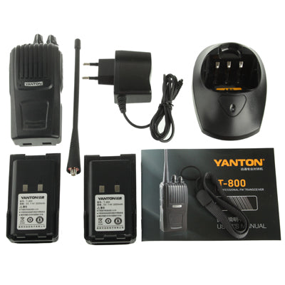 T-800 Handheld Walkie Talkie, Support 16 channels, Scan Channel and Monitor Function, Frequency Range: 440-480MHz