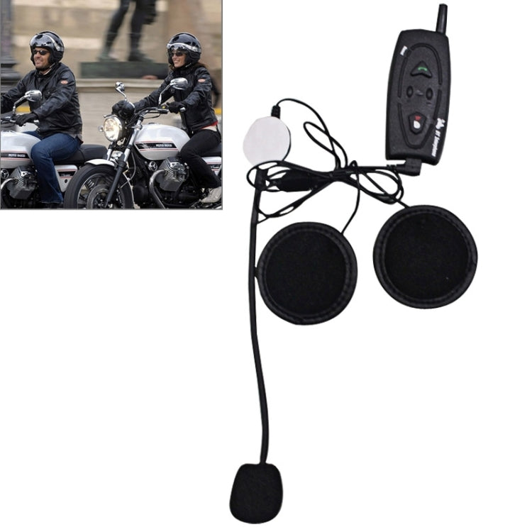 500m Life Waterproof Wind-resistant Bluetooth Multi Interphone Headsets for Motorcycle Helmet / Skiers(Black)