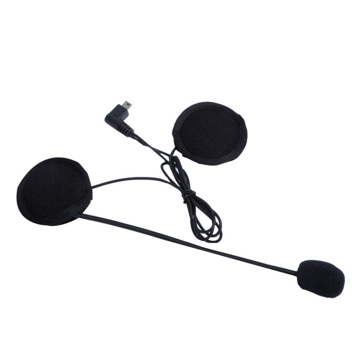 2 PCS 500m Life Waterproof Wind-resistant Bluetooth  Interphone Headsets for Motorcycle Helmet(Black)
