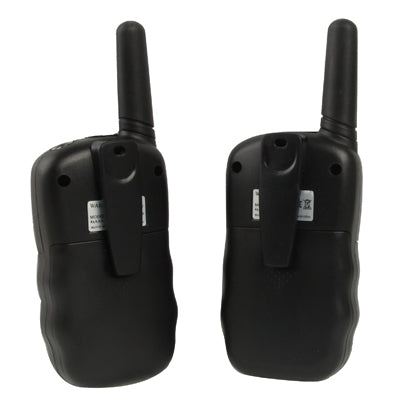 2 PCS T-388 Walkie Talkies, Support 8 channels, Scan Channel and Monitor Function, Frequency range: Frequency range: 446.00625-446.09375MHz(Black)