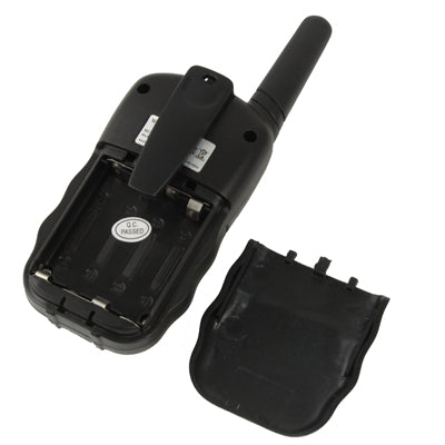 2 PCS T-388 Walkie Talkies, Support 8 channels, Scan Channel and Monitor Function, Frequency range: Frequency range: 446.00625-446.09375MHz(Black)