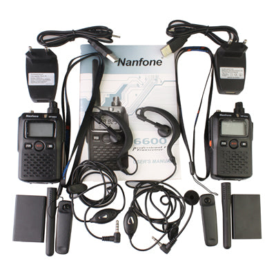 Walkie Talkie, Support 16 channels, Scan Channel and Monitor Function, Frequency range: 400-470MHz (2pcs in one packaging, the price is for 2pcs)