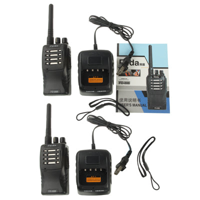 Walkie Talkie, Support 16 channels, Scan Channel and Monitor Function, Frequency range: 400-420MHz / 450-470MHz (2pcs in one packaging, the price is for 2pcs)