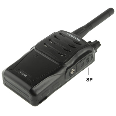 T-3R Handheld Walkie Talkie, Support 16 channels, Scan Channel and Monitor Function, Frequency Range: 400-470MHz(Black)