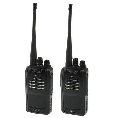 2 PCS Walkie Talkie, Support 16 channels, Scan Channel and Monitor Function, Frequency range: 400-470MHz(Black)