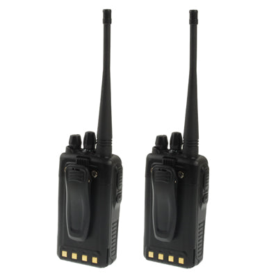 2 PCS Walkie Talkie, Support 16 channels, Scan Channel and Monitor Function, Frequency range: 400-470MHz(Black)