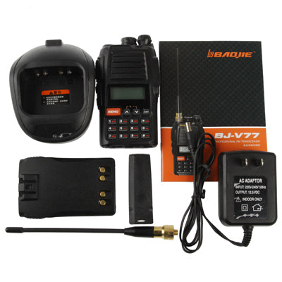 BJ-V77 Walkie Talkie, Support 128 channels, Scan Channel and Monitor Function, Wireless Distance: 8KM