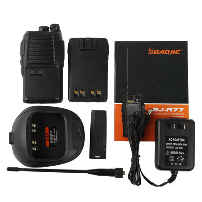 BJ-A77 Walkie Talkie, Support 128 channels, Scan Channel and Monitor Function, Wireless Distance: 3KM