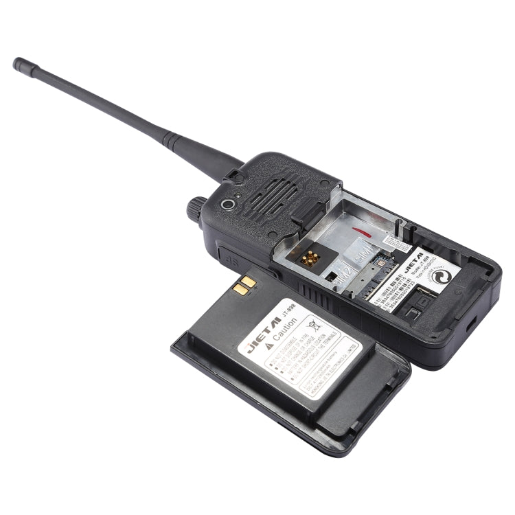 JT-898 Walkie Talkie with 2G Mobile Phone Function & Camera, Support Up to 200 Channels, FM Radio, MP3 / MP4 Function, Wireless Distance: 5KM, Frequency Range: 136-174/400-470MHz(Black)