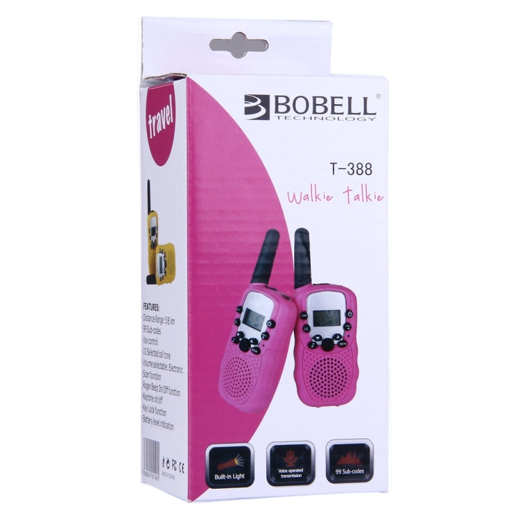 2 PCS T-388 0.5W 1.0 inch LCD 5KM Walkie Talkie