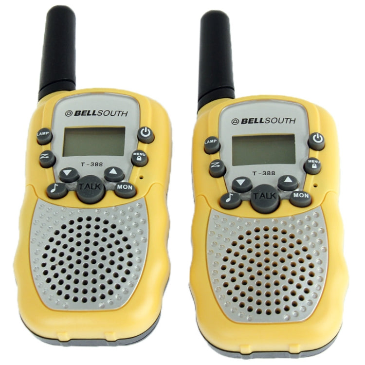 2 PCS T-388 0.5W 1.0 inch LCD 5KM Walkie Talkie