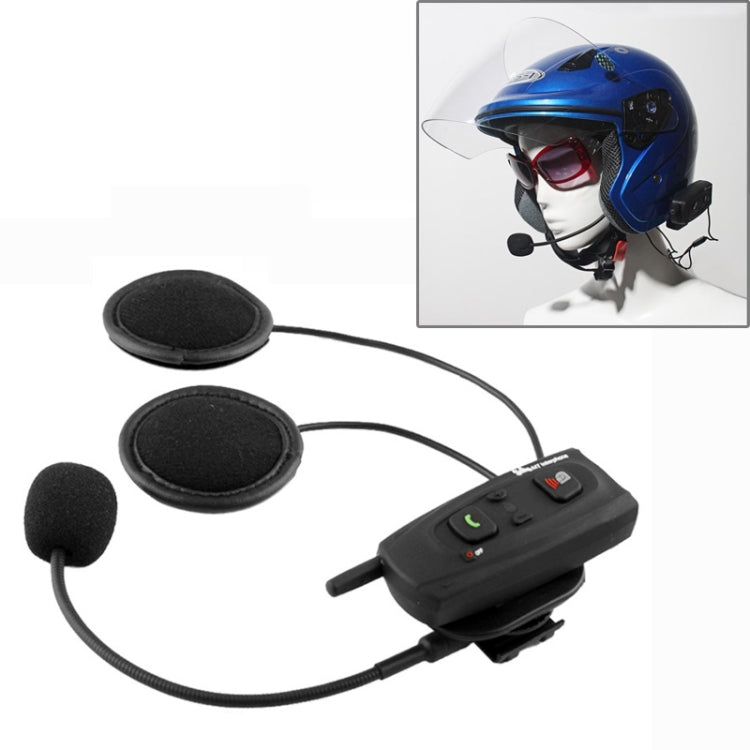 V2-1000 1000m Bluetooth Interphone Headsets for Motorcycle Helmet, Max Support: Two Riders by Bluetooth System(Black)