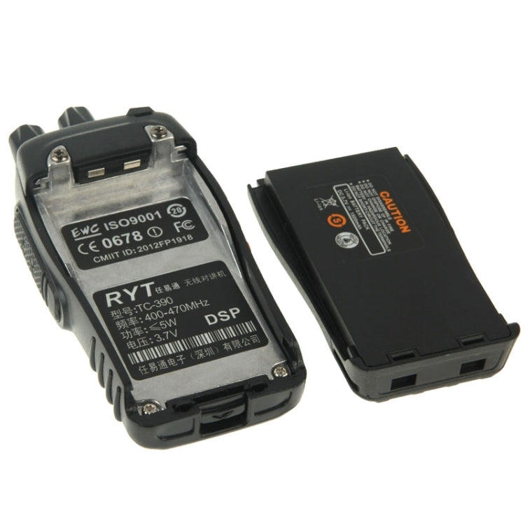 RYT TC-390 Portable Radio Walkie Talkie Retevis UHF 400-470 Mhz 5W 16CH Two Way Radio FM Transceiver