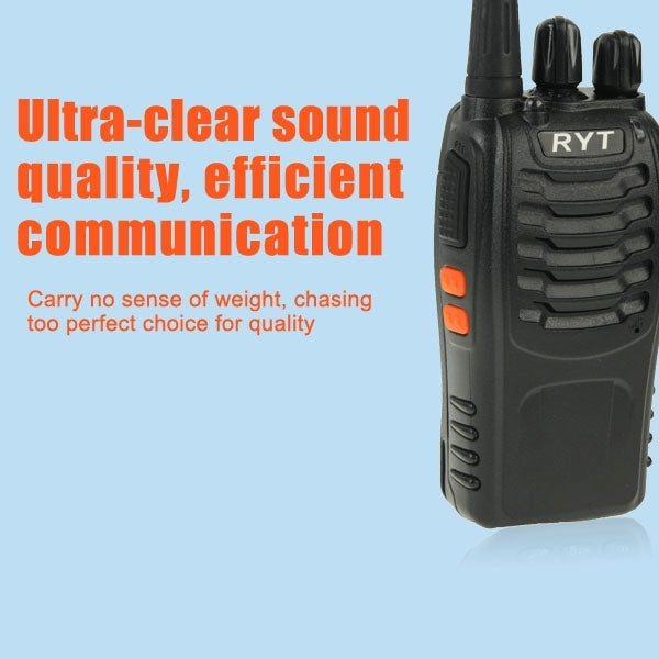 RYT TC-390 Portable Radio Walkie Talkie Retevis UHF 400-470 Mhz 5W 16CH Two Way Radio FM Transceiver