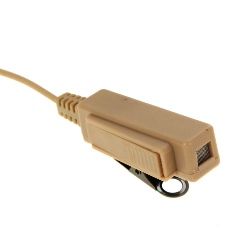 Handheld Transceiver Earpiece Headset for Walkie Talkies, 3.5mm + 2.5mm Plug(Khaki)