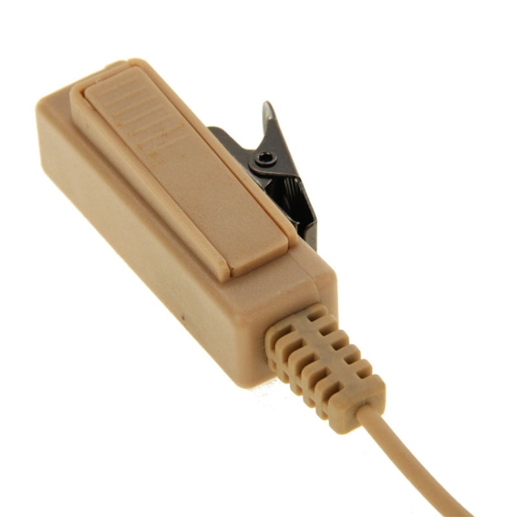 Handheld Transceiver Earpiece Headset for Walkie Talkies, 3.5mm + 2.5mm Plug(Khaki)