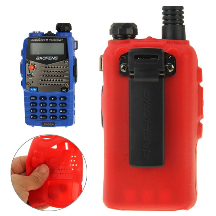 Pure Color Silicone Case for UV-5R Series Walkie Talkies