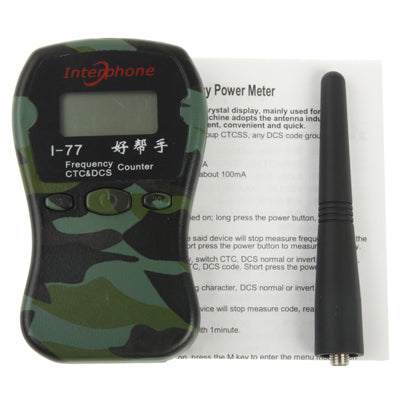 I-77 Hand-held Frequency Power Meter for Walkie Talkie, Frequency: 1MHz-2400MHz