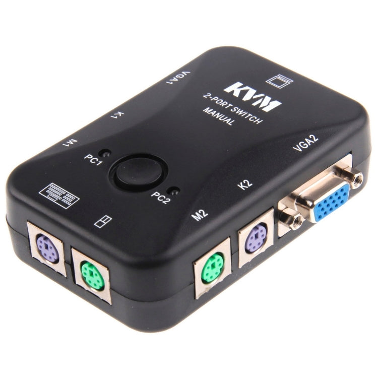 2 Port KVM Switch, PS/2 KVM Switch 2 Port, Controlling 2 Pcs from one PS/2 console